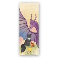 Bookmarks for books by Lyutsink "Dragon and kitten. Butterfly" 1 pc. (LK000000160) (2000000000160)