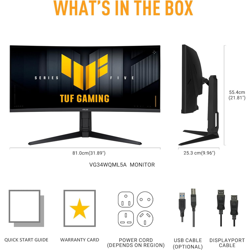 Монітор ASUS TUF Gaming VG34WQL5A (90LM0CI1-B01171) Монітор ASUS TUF Gaming VG34WQL5A (90LM0CI1-B01171)