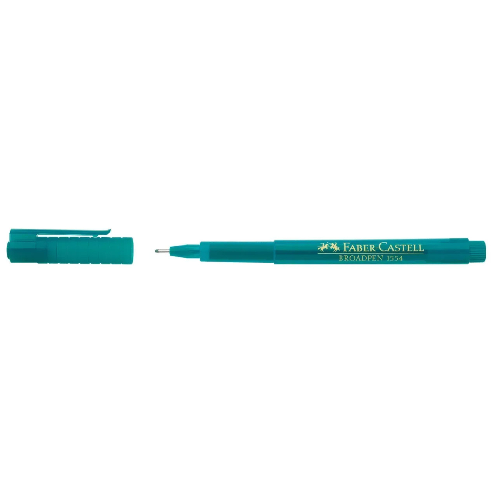 Лайнер Faber-Castell BROADPEN 1554 бірюзовий, 0,8 мм (1983)