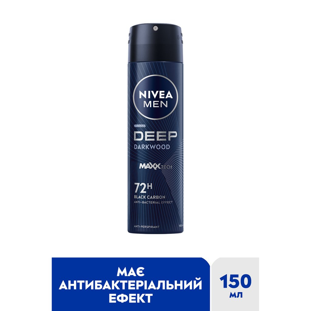 Антиперспірант Nivea MEN Deep Darkwood 72H Anti-Perspirant 150 мл (9005800379845)