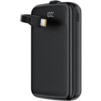 Батарея універсальна Acefast 10000mAh, 22.5W, PD, QC/3.0, build Type-C cable, M13, Black (6974316283959)