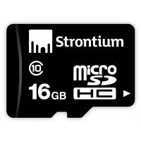 Карта пам'яті Strontium Flash Miсro-SD memory card 16Gb Class 10 (SR16GTFC10R)