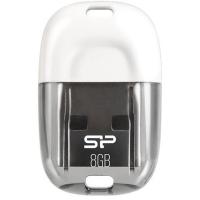 USB флеш накопичувач Silicon Power 8GB Touch T09 White USB 2.0 (SP008GBUF2T09V1W)