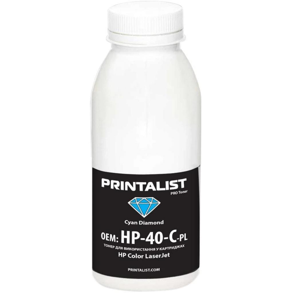 Тонер HP CLJ Universal 40г Cyan Printalist (HP-40-C-PL) Тонер HP CLJ Universal 40г Cyan Printalist (HP-40-C-PL)