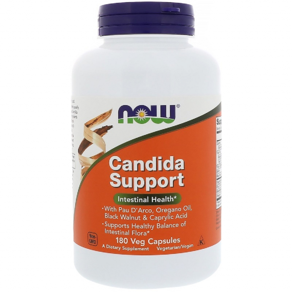 Вітамінно-мінеральний комплекс Now Foods Комплекс для Кишечника, Candida Support, 180 гелеві Капсул (NOW-03319)