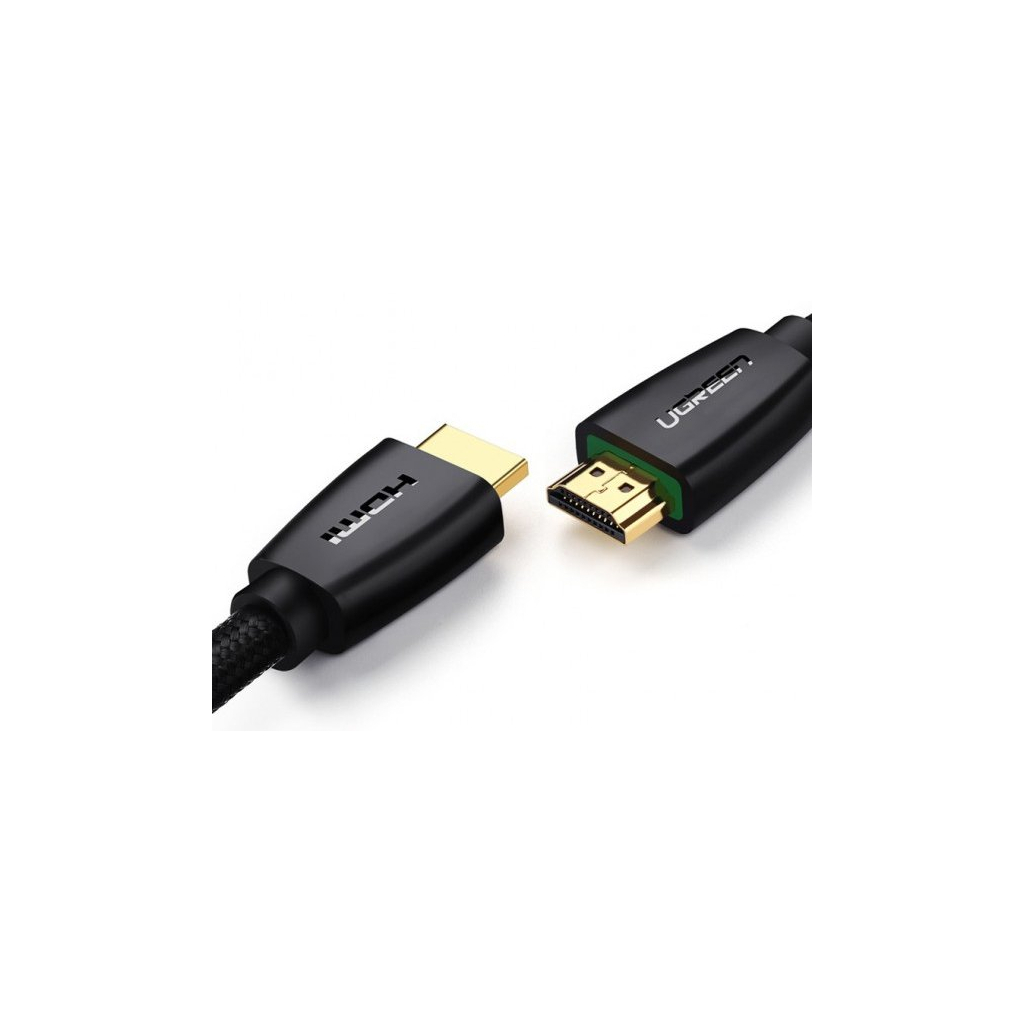 Кабель мультимедійний HDMI to HDMI 1.0m HD118 Nylon Braid (Black) Ugreen (40408) Кабель мультимедійний HDMI to HDMI 1.0m HD118 Nylon Braid (Black) Ugreen (40408)