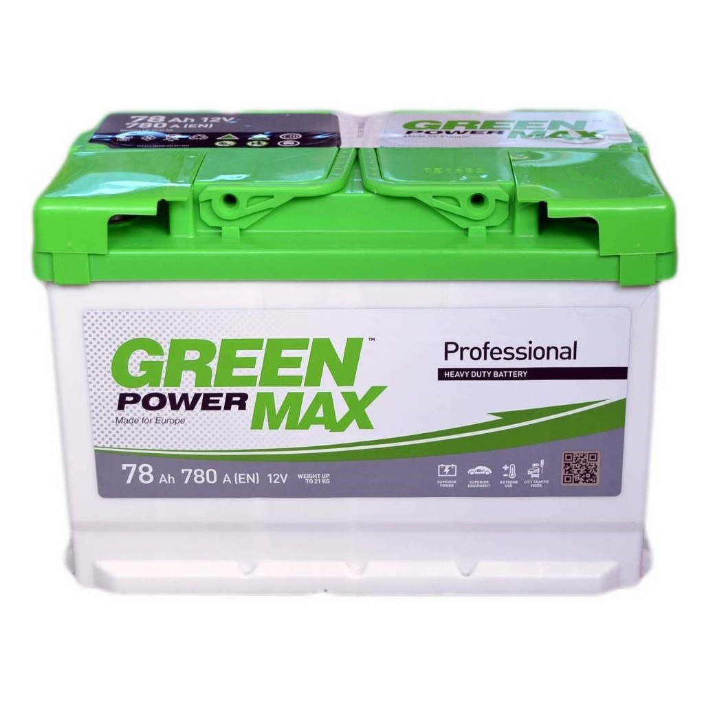 Акумулятор автомобільний GREEN POWER MAX 78Ah (000026093) Акумулятор автомобільний GREEN POWER MAX 78Ah (000026093)