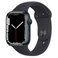Смарт-годинник Apple Watch Series 7 GPS 45mm Midnight Aluminium Case with Black S (MKN53UL/A)