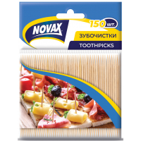 Зубочистки Novax бамбукові 150 шт. (4823058309101)
