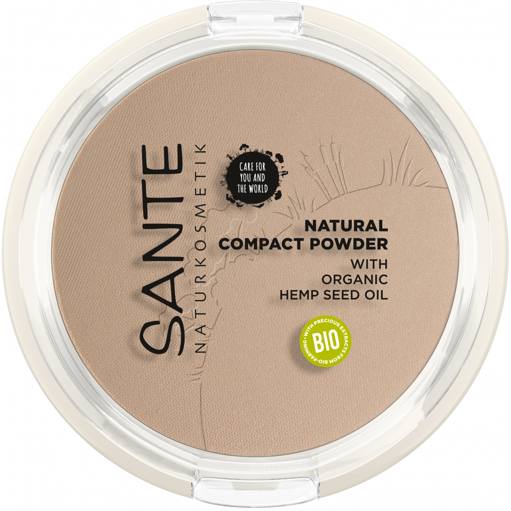 Пудра для обличчя Sante Natural Compact Powder 02 - Neutral Beige 9 г (4025089085386)