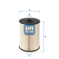 Fuel filter UFI 26.021.00