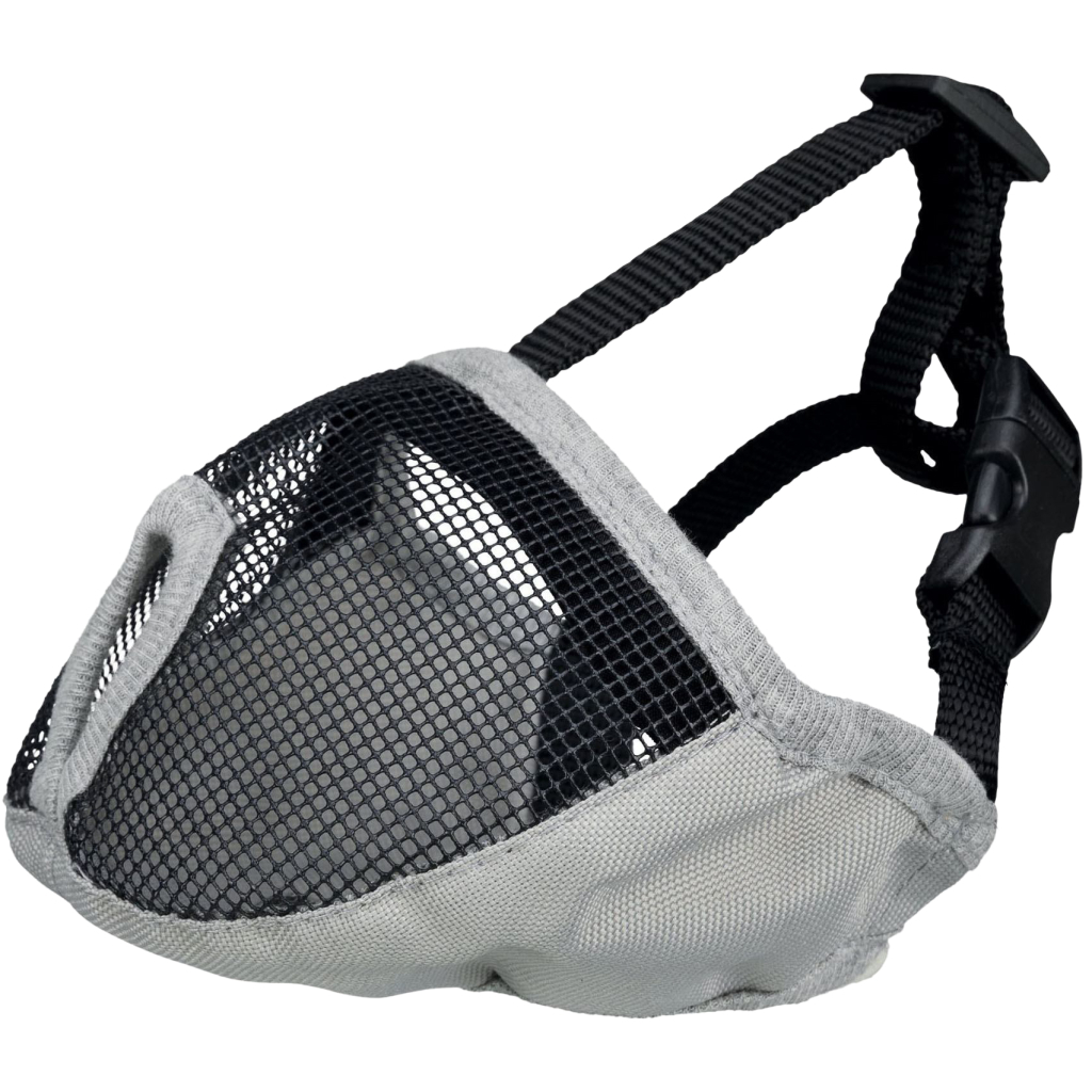 Намордник для собак Trixie для брахіцефалів тканинний S-М 40 см Сірий (4057589176271)