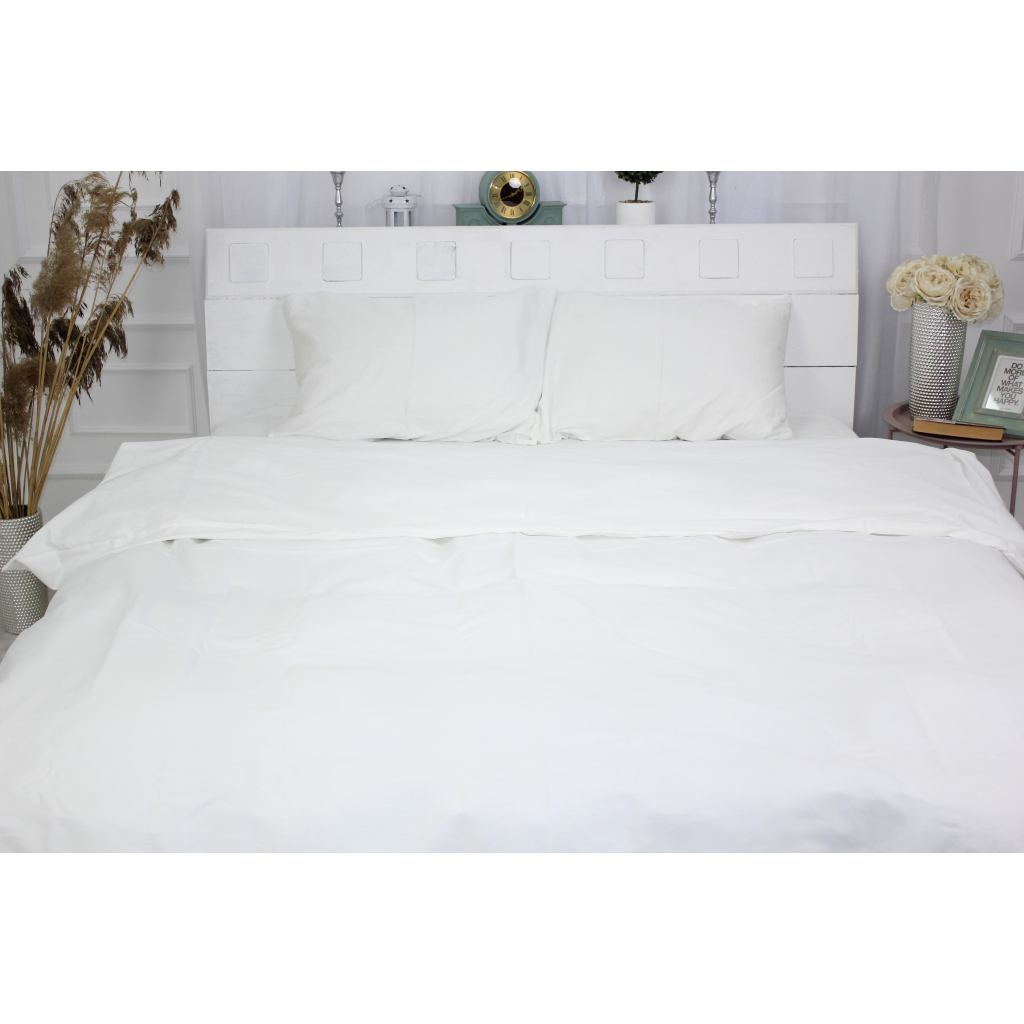Постільна білизна MirSon Сатин Premium Moko White 0001 160х220 (2200001478985)