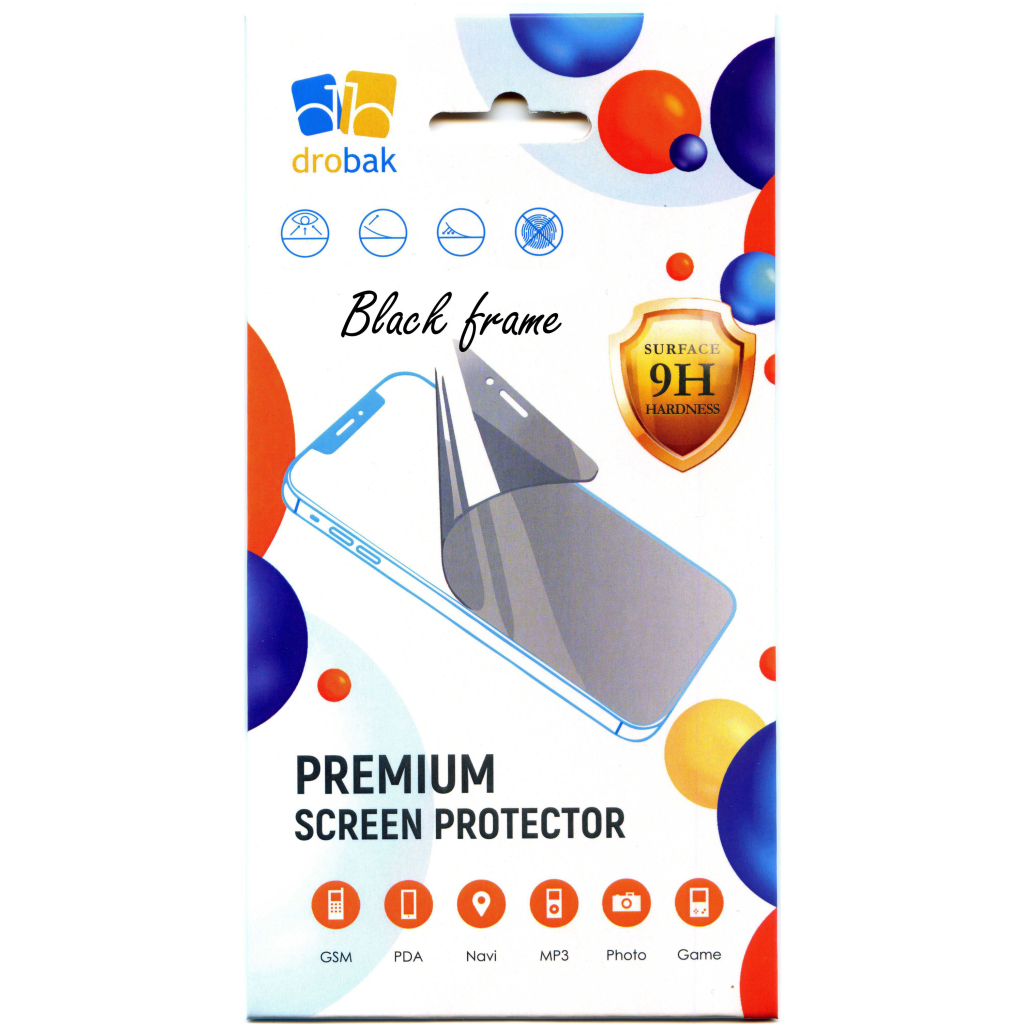 Скло захисне Drobak Apple iPhone 14 (Black) (505062) Скло захисне Drobak Apple iPhone 14 (Black) (505062)