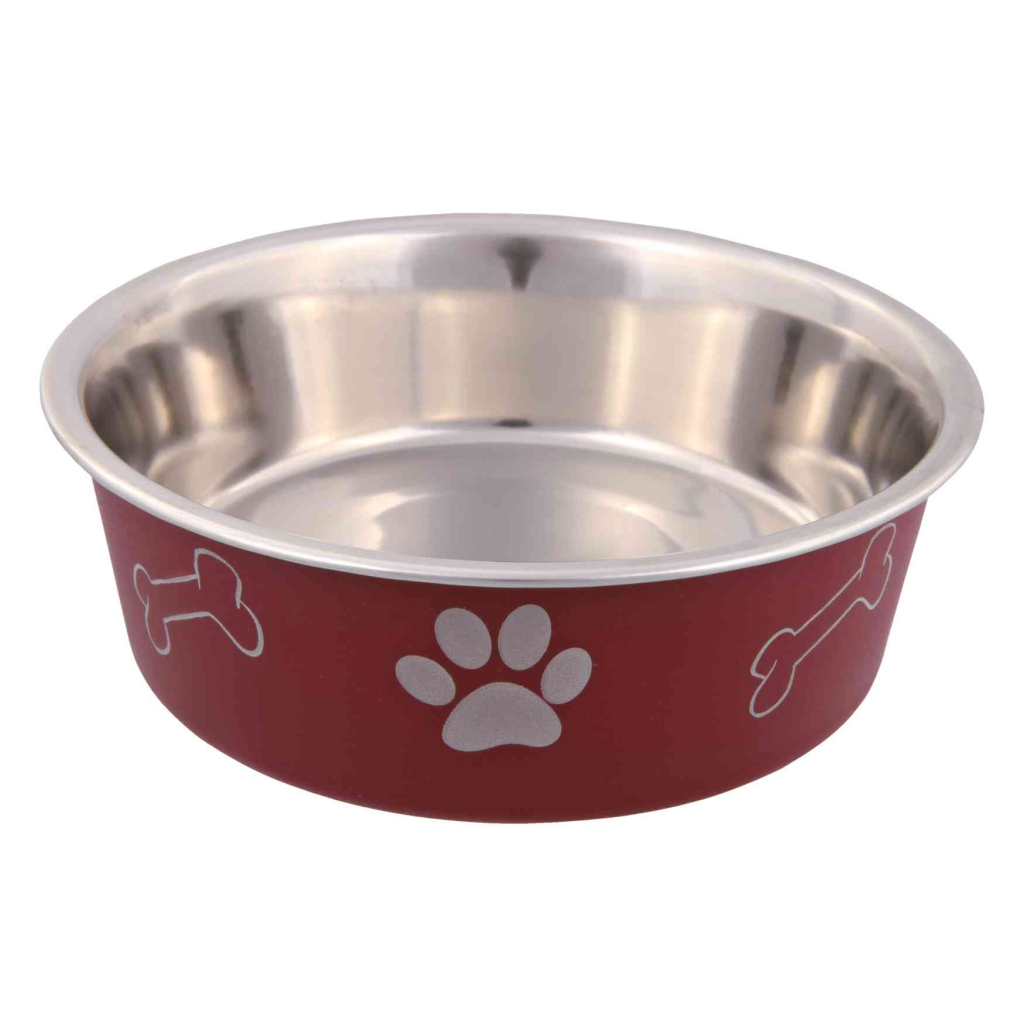 Посуд для собак Trixie Миска металева 450 мл/14 см (кольори в асортименті) (4011905252421)