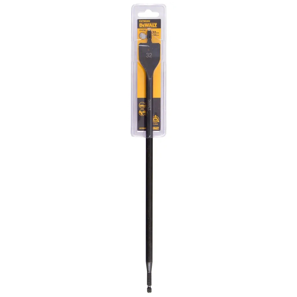Свердло DeWALT по дереву перове EXTREME IMPACT 1/4 дюйми, D=32 мм, L=406 мм, 1 шт. (DT4792)