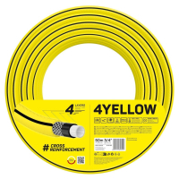 Hose for watering Cellfast 4YELLOW 3/4" 50m, 4 layers, up to 20 Bar, -10…+50°C (10-522)