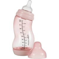 Пляшечка для годування Difrax S-bottle Wide із силіконовою соскою, 310 мл (707 Blossom)