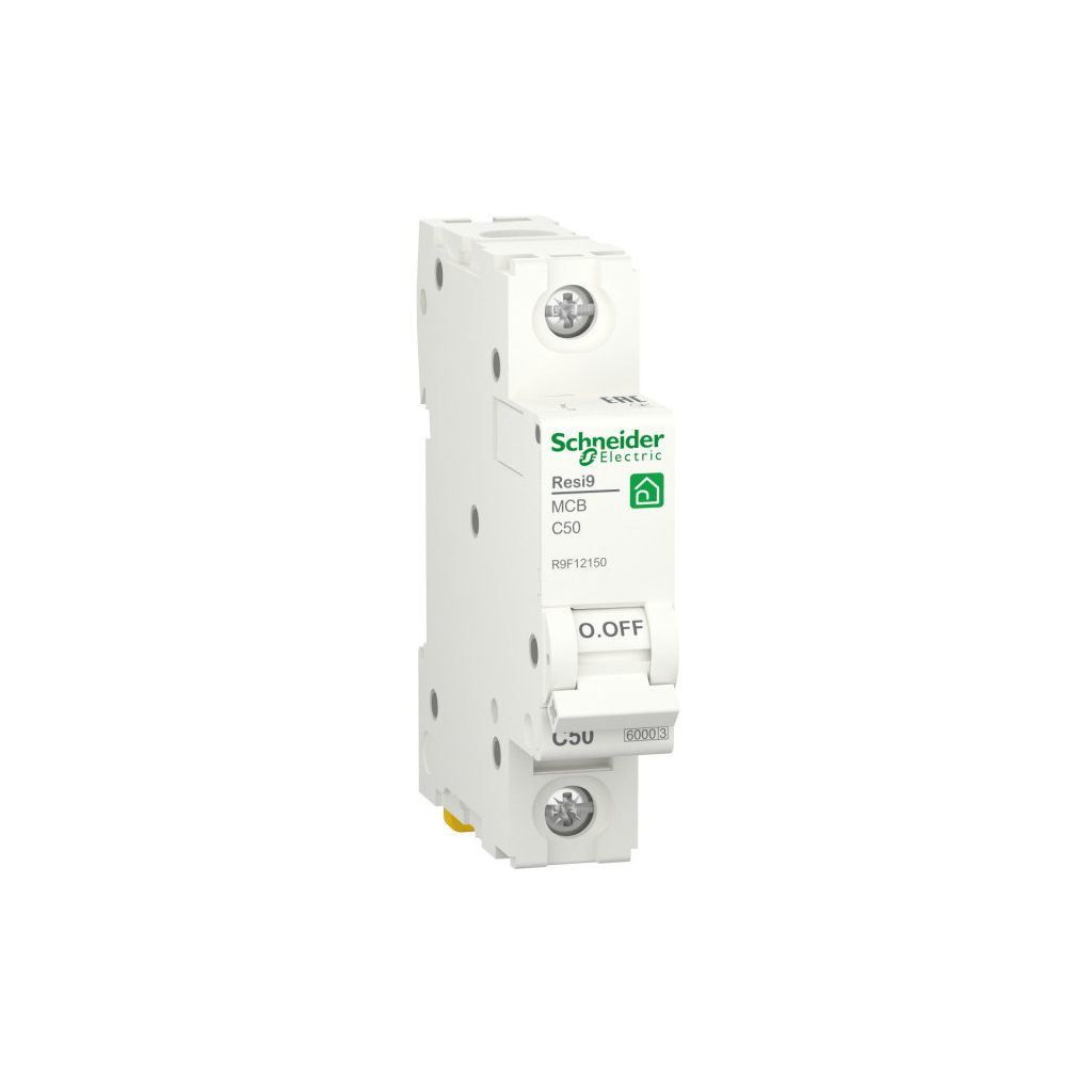 Автоматичний вимикач Schneider Electric RESI9 6kA 1P 50A C (R9F12150)
