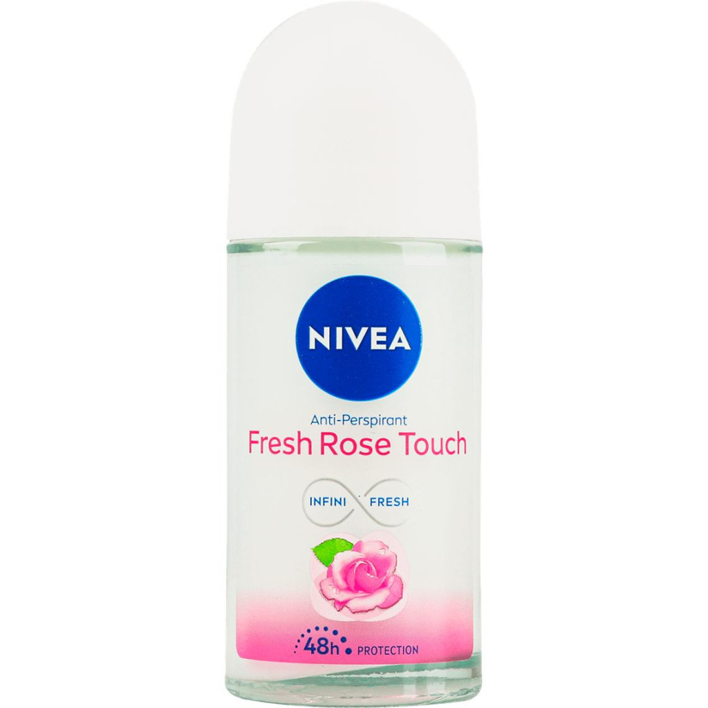 Антиперспірант Nivea Fresh Rose Touch Свіжий дотик троянди кульковий 50 мл (4006000016887)