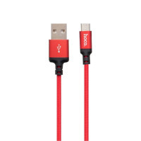 Дата кабель USB 2.0 AM to Micro 5P 1.0m X14 Times Speed Red 2 pcs HOCO (HC-X14-MRED)