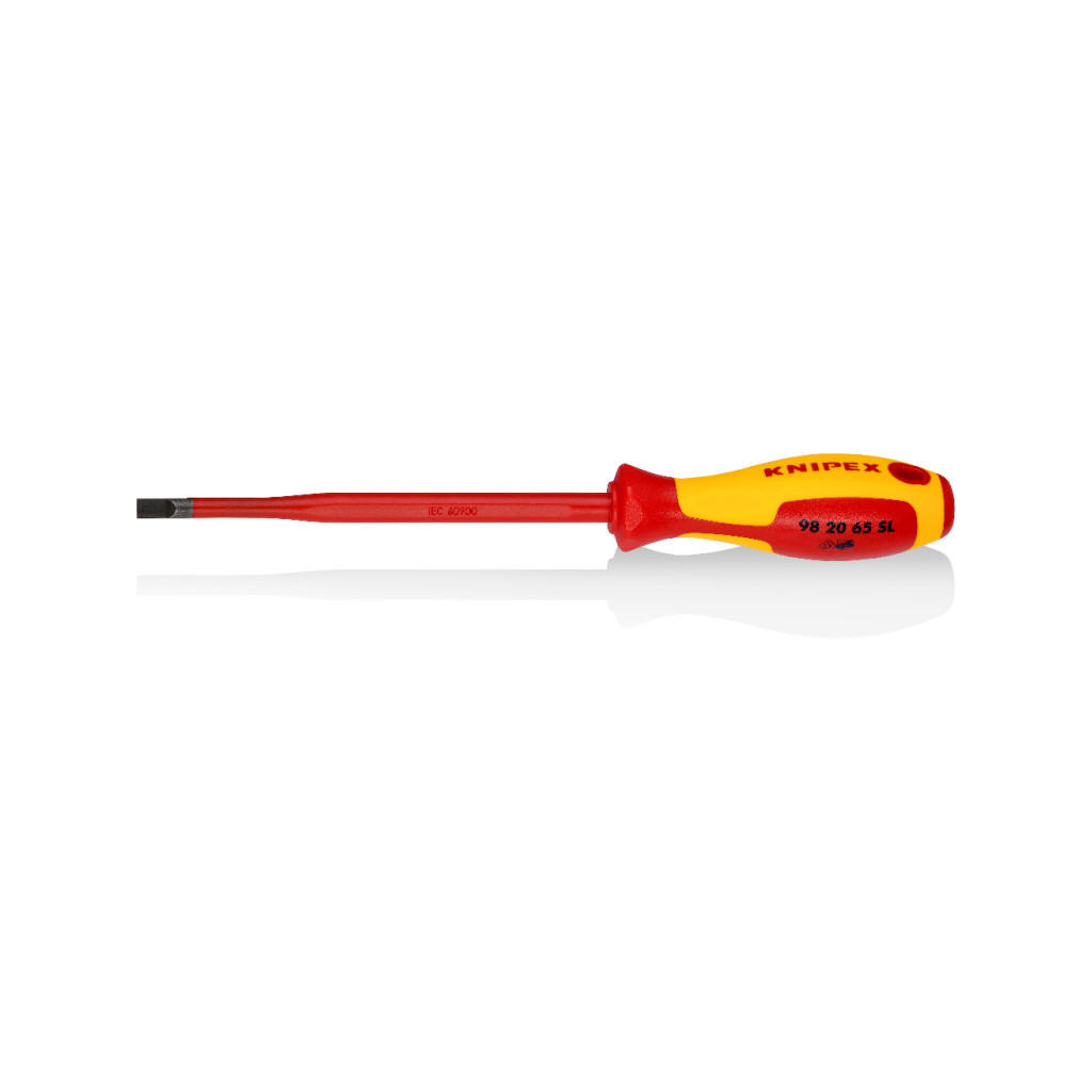 Викрутка KNIPEX для гвинтів з шліцьовими головками (98 20 65 SL) Викрутка KNIPEX для гвинтів з шліцьовими головками (98 20 65 SL)