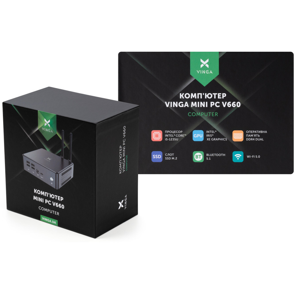 Комп'ютер Vinga Mini PC V660 (V6601235U.161T)
