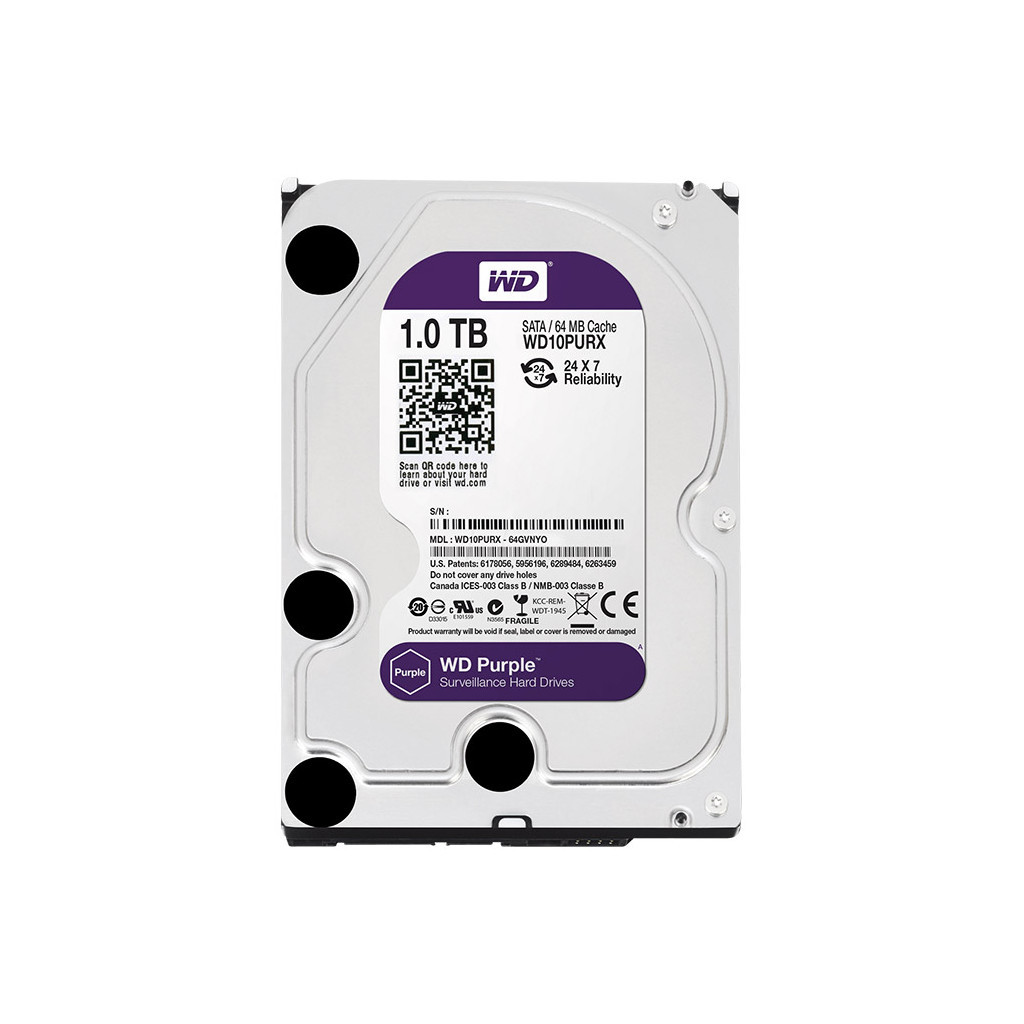 Жорсткий диск WD 3.5" 1TB (WD10PURX)