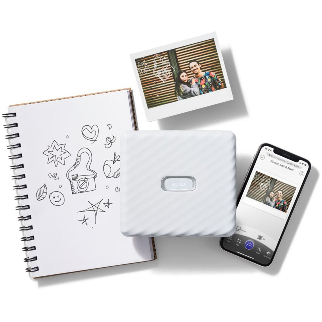 Сублімаційний принтер Fujifilm INSTAX LINK WIDE A WHITE EX D (16719574)