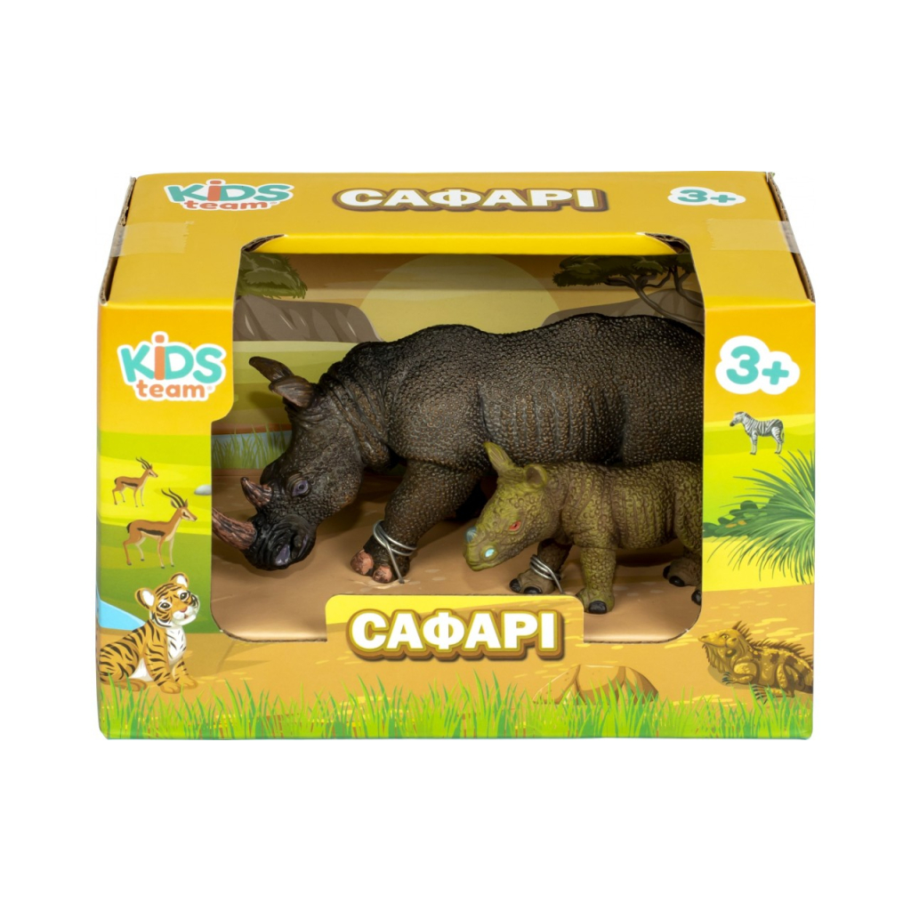Фігурка Kids Team Сафарі Носоріг і носорожик (Q9899-A24_2) Фігурка Kids Team Сафарі Носоріг і носорожик (Q9899-A24_2)