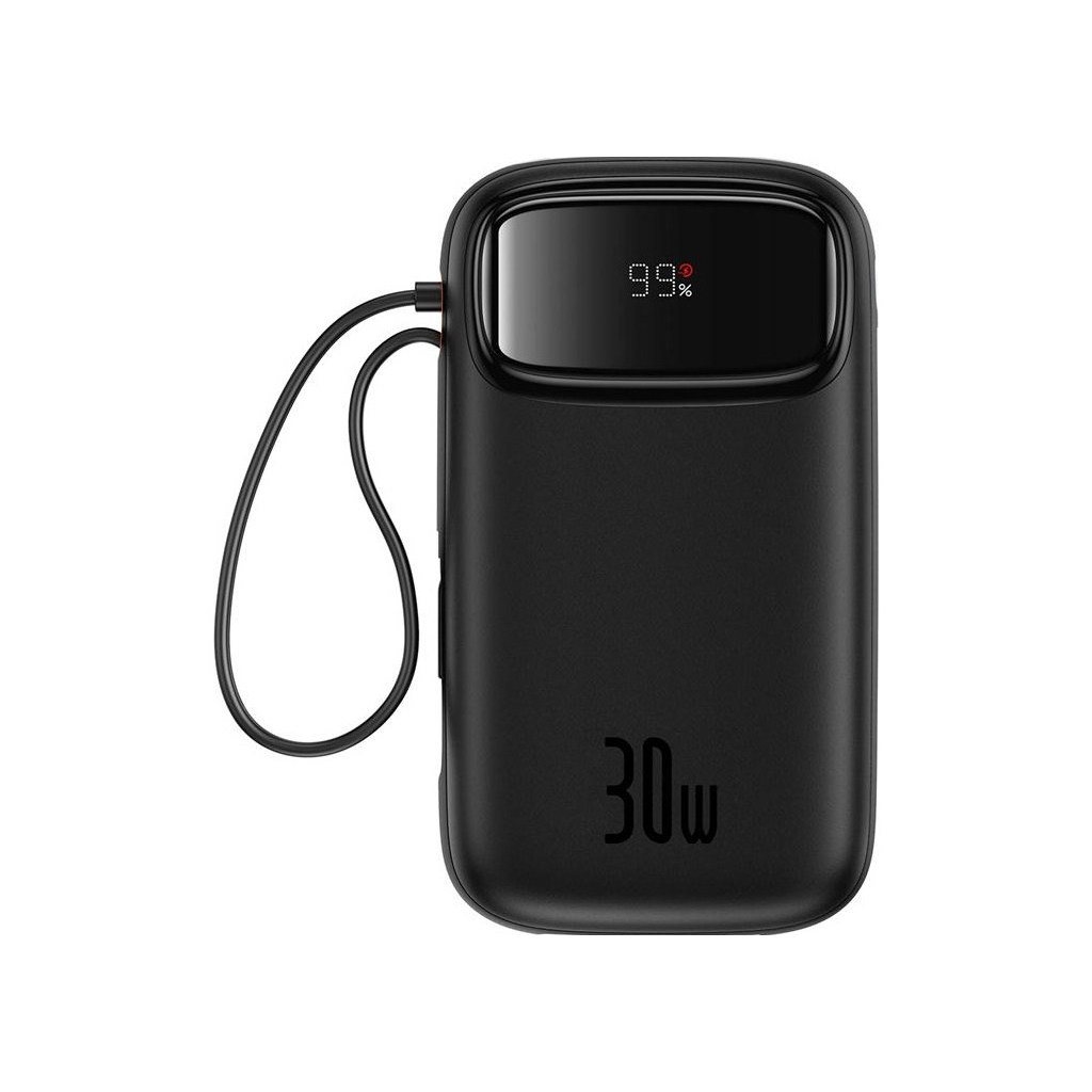 Повербанк Baseus QPow2 20000mAh 30W, with 2*Type-C Cable, Black (P10055009113-00)