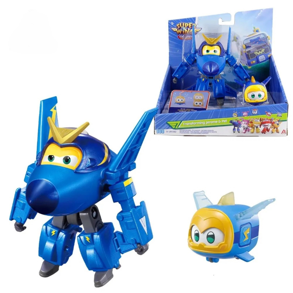 Трансформер Super Wings Transforming Джером і улюбленець (Jerome & Pet) (EU770443)