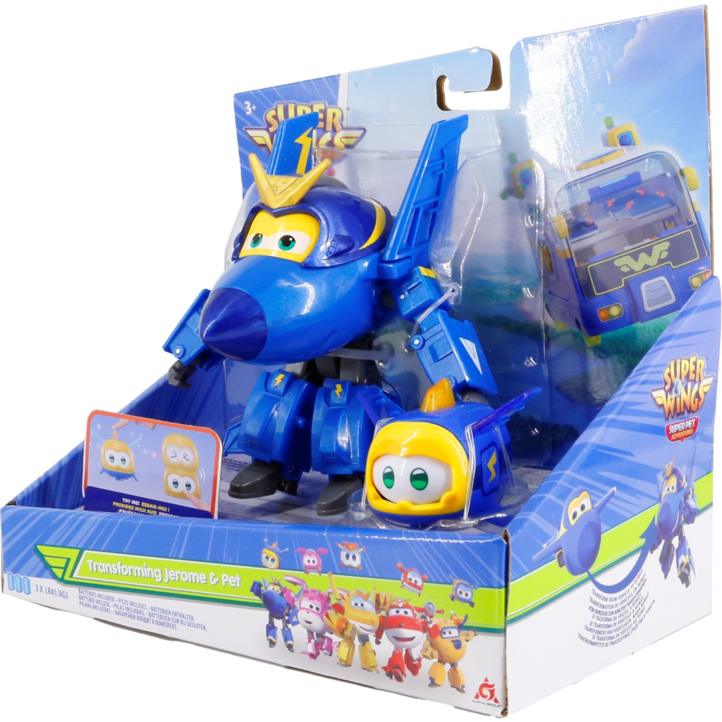 Трансформер Super Wings Transforming Джером і улюбленець (Jerome & Pet) (EU770443)