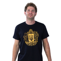 T-shirt Sol's Imperial 190 Coat of arms of Ukraine black L (11500309/137L)