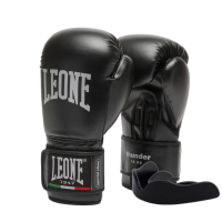 Leone GN383 Thunder Black 8oz Boxing Gloves (GN383_Black_8oz)