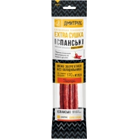 Meat snacks Dmytruk Raw-smoked sausages Spanish 80 g (4820247142778)