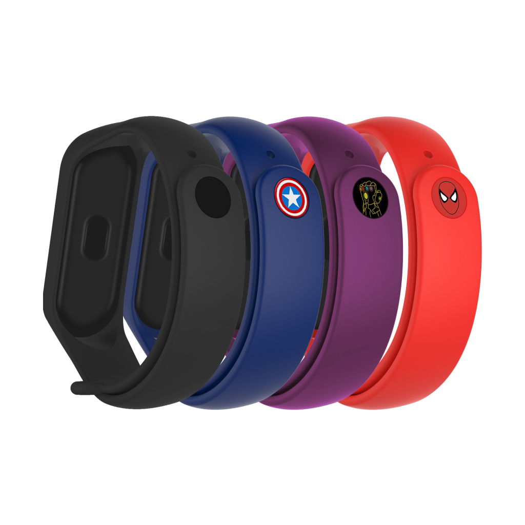 Ремінець до фітнес браслета Armorstandart комплект 4шт Xiaomi Mi Band 7/6/5 Superhero Edition 2 (ARM77060) Ремінець до фітнес браслета Armorstandart комплект 4шт Xiaomi Mi Band 7/6/5 Superhero Edition 2 (ARM77060)