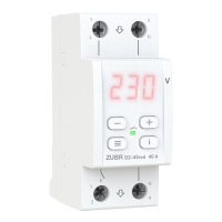 Voltage relay ZUBR D2-40 red (4820120221712)
