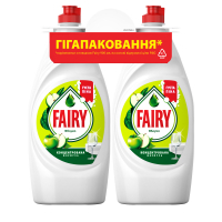 Fairy hand dishwashing detergent Green apple 2 x 900 ml (8006530210904)