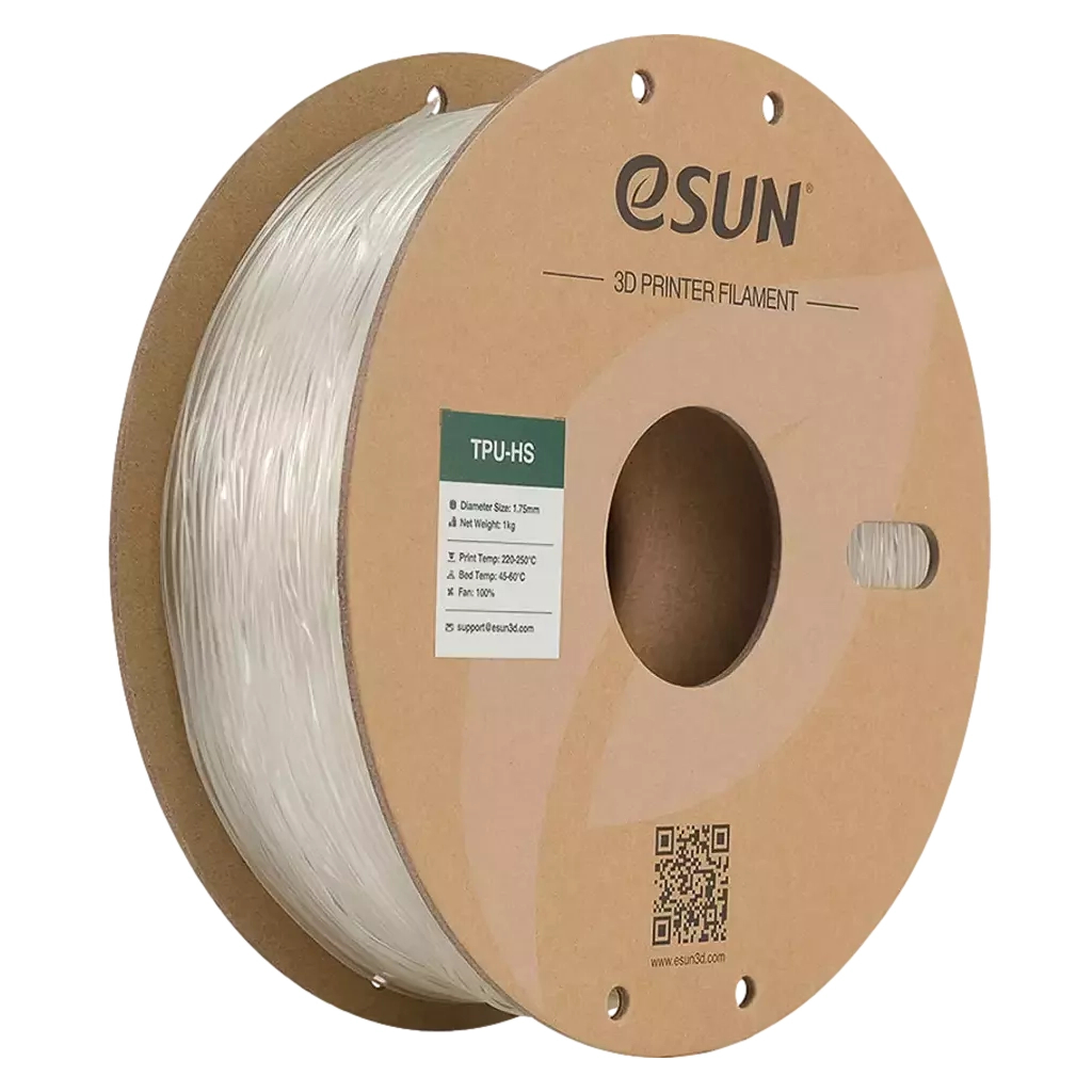 Пластик для 3D-принтера eSUN TPU HIGH SPEED 1,75mm 1kg CLEAR (TPU-HS175T1P1)