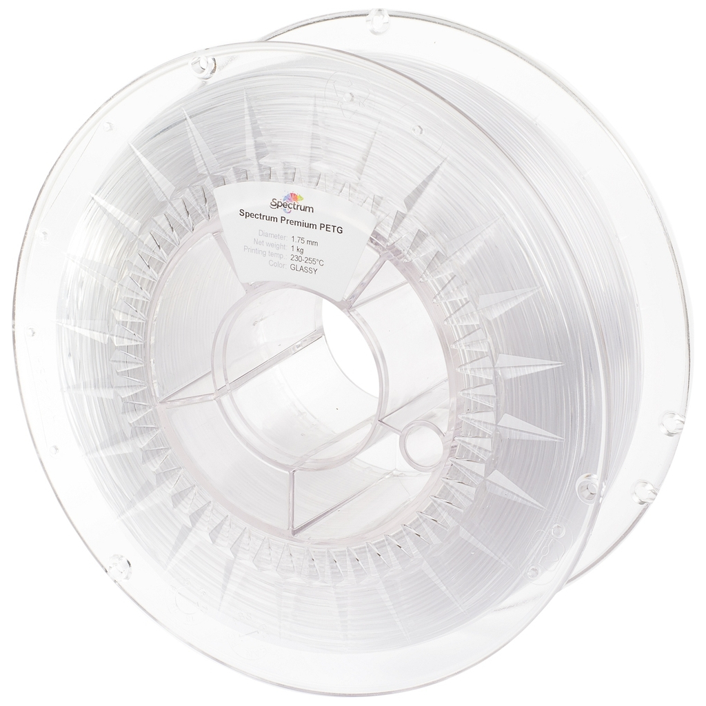 Пластик для 3D-принтера Spectrum PET-G Premium Transparent 1.75mm 1kg Glassy (80054)