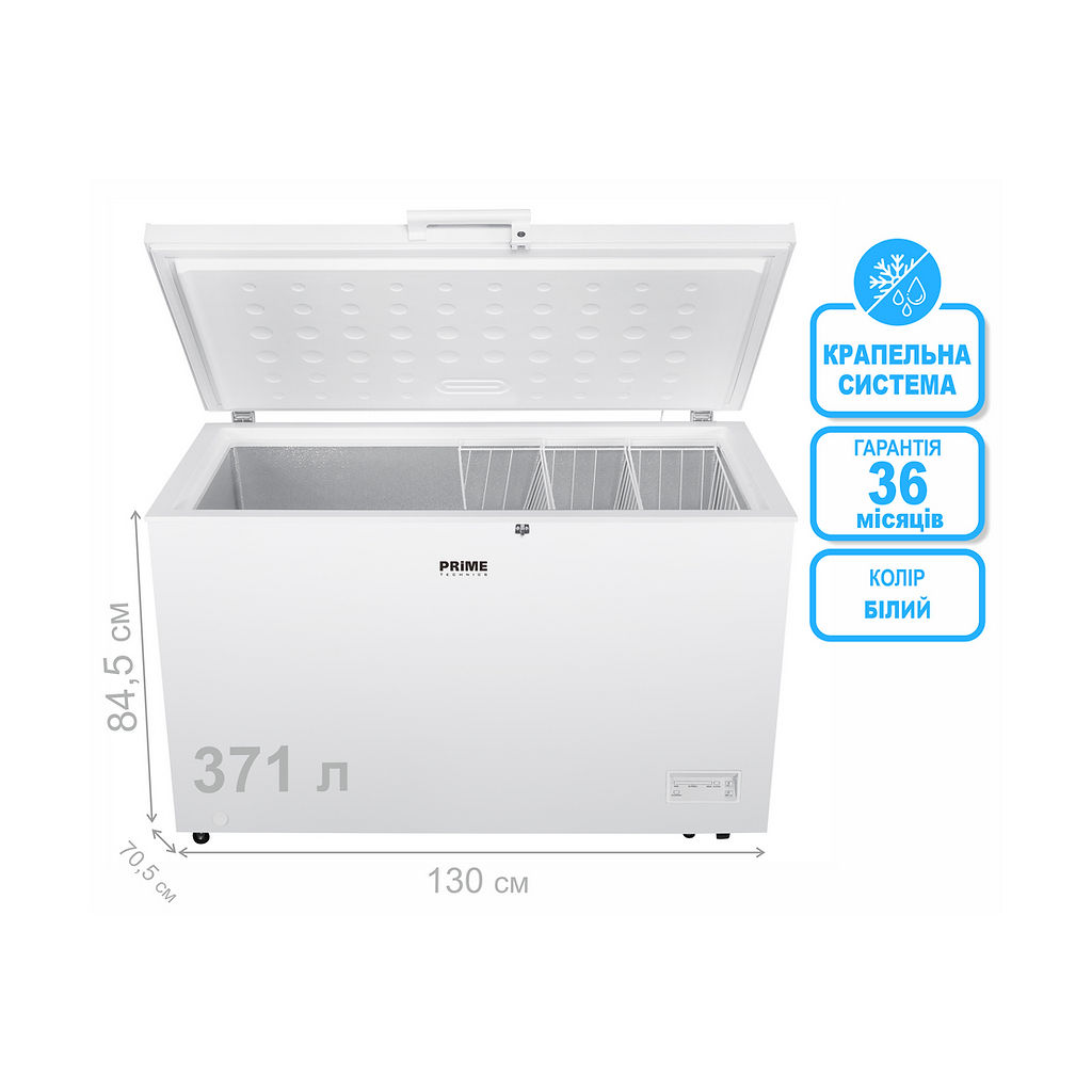 Морозильна скриня PRIME Technics CS4023E
