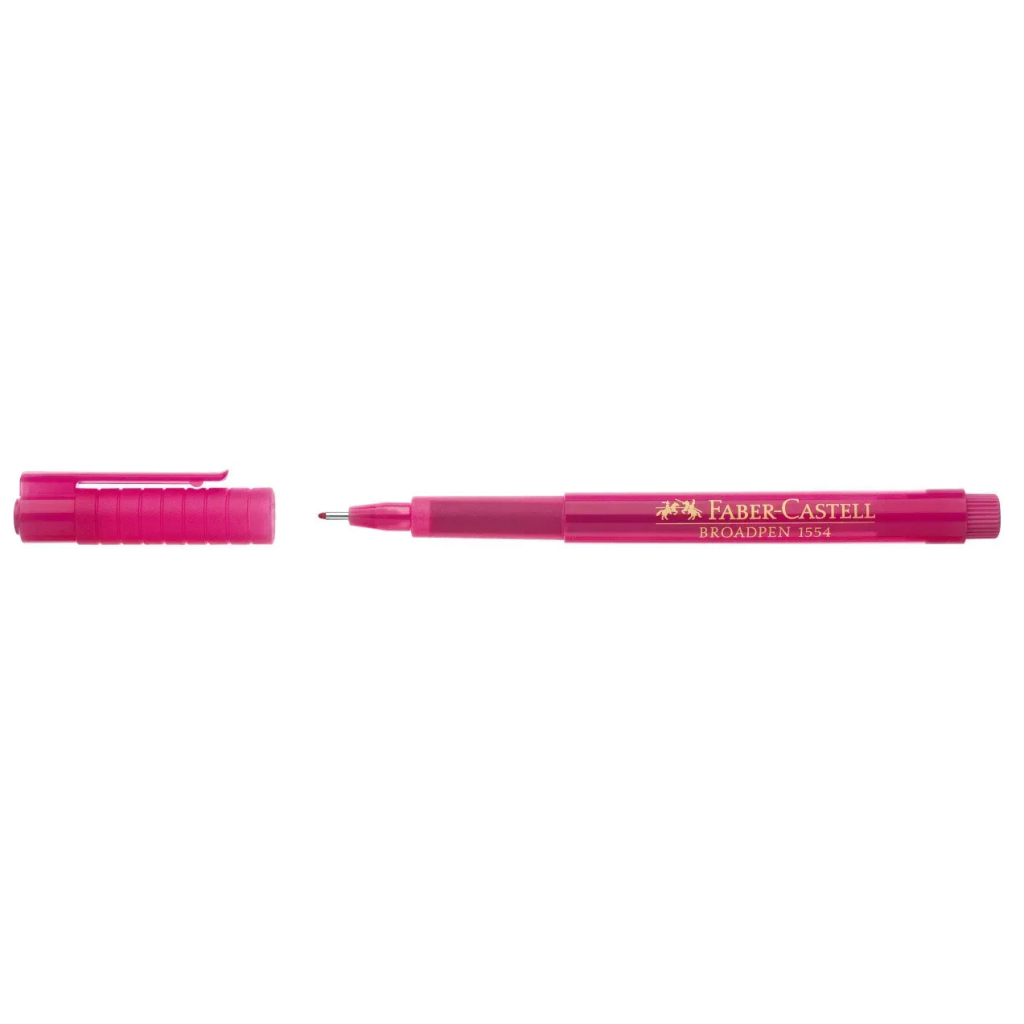 Лайнер Faber-Castell BROADPEN 1554 рожевий, 0,8 мм (25786)