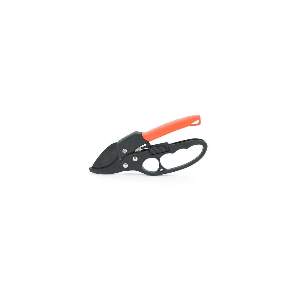 Секатор Voltronic YT-SK5B, храповий механізм, 205мм, 25мм, сталь SK5, з фіксатором, Red/Black, Blister (YT-SK5B-Bl)