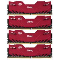 Модуль пам'яті для комп'ютера DDR4 32GB (4x8GB) 3000 MHz Dark Red Team (TDRED432G3000HC16AQC01)