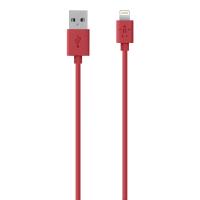Дата кабель USB 2.0 AM to Lightning 1.2m Belkin (F8J023bt04-RED)