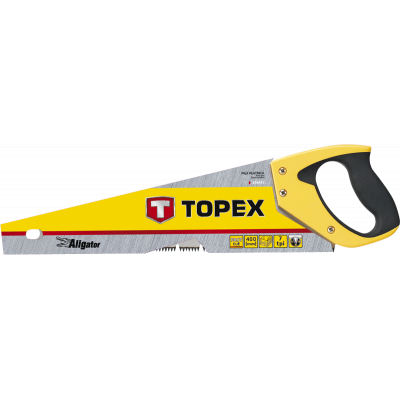 Ножівка Topex по дереву, 450 мм, "Aligator", 7TPI (10A446)