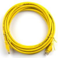 Патч-корд Ritar 0.5м, RJ-45, Cat.5e, CU, медь, желтый (03238)