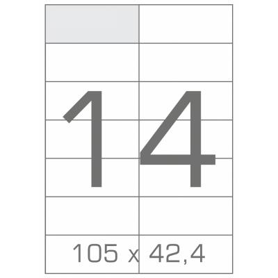 Етикетка самоклеюча TAMA 105х42,4 (14 на листі) с/кл (100листів) (17787)