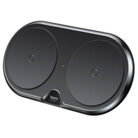 Зарядний пристрій Baseus Dual Wireless Charger Black (WXXHJ-A01)